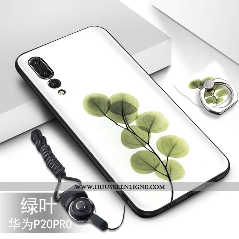 Coque Huawei P20 Pro Protection Fluide Doux Silicone Étui Téléphone Portable Vert Turquoise