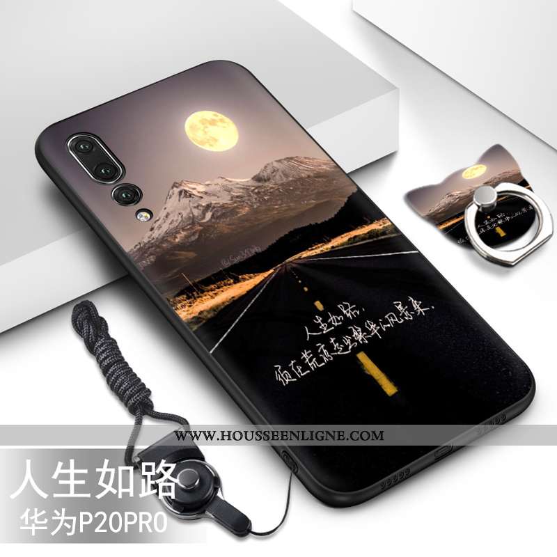 Coque Huawei P20 Pro Protection Fluide Doux Silicone Étui Téléphone Portable Vert Turquoise