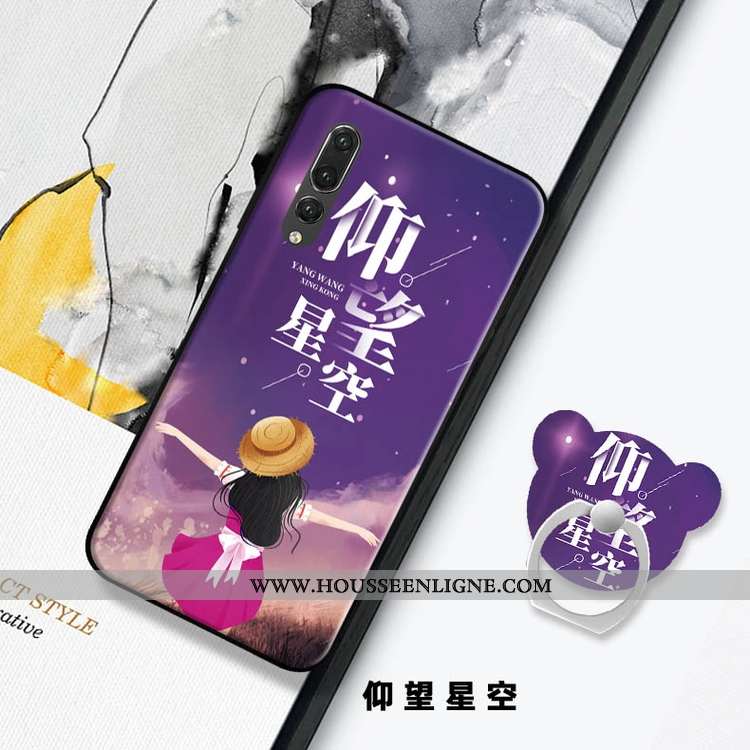 Coque Huawei P20 Pro Tendance Mode Téléphone Portable Tout Compris Protection Support Rouge