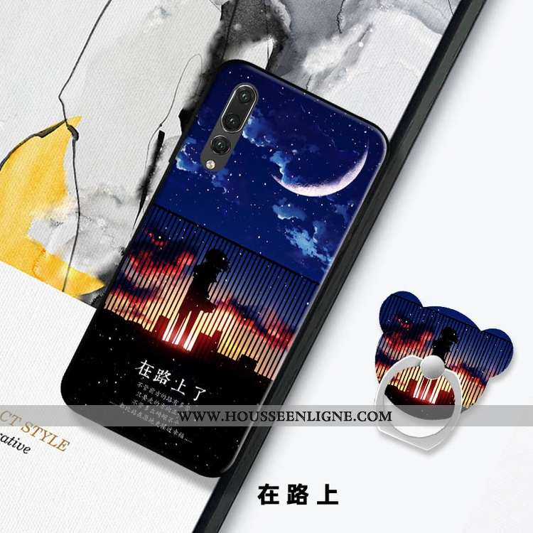 Coque Huawei P20 Pro Tendance Mode Téléphone Portable Tout Compris Protection Support Rouge