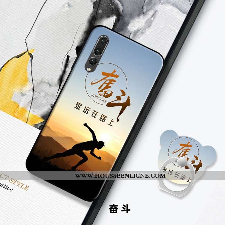 Coque Huawei P20 Pro Tendance Mode Téléphone Portable Tout Compris Protection Support Rouge