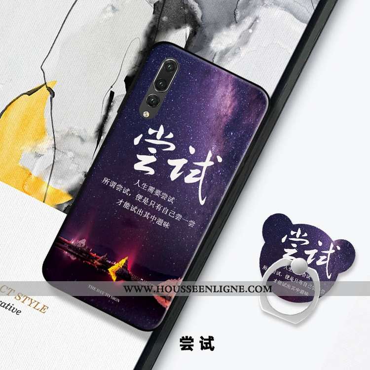 Coque Huawei P20 Pro Tendance Mode Téléphone Portable Tout Compris Protection Support Rouge