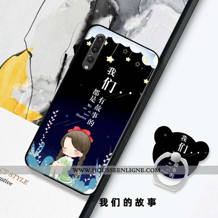 Coque Huawei P20 Pro Tendance Mode Téléphone Portable Tout Compris Protection Support Rouge