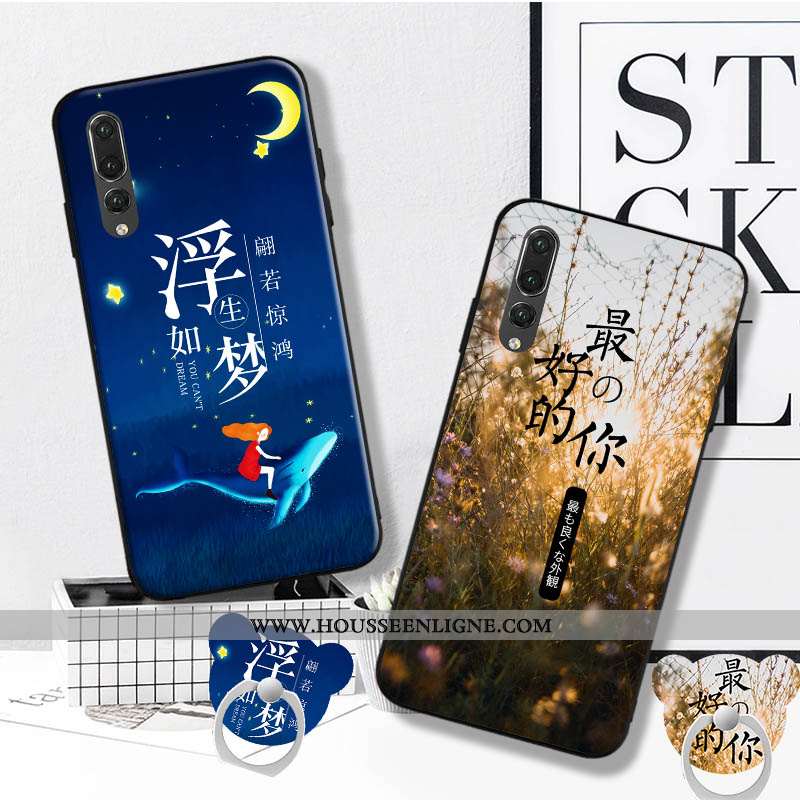 Coque Huawei P20 Pro Tendance Mode Téléphone Portable Tout Compris Protection Support Rouge