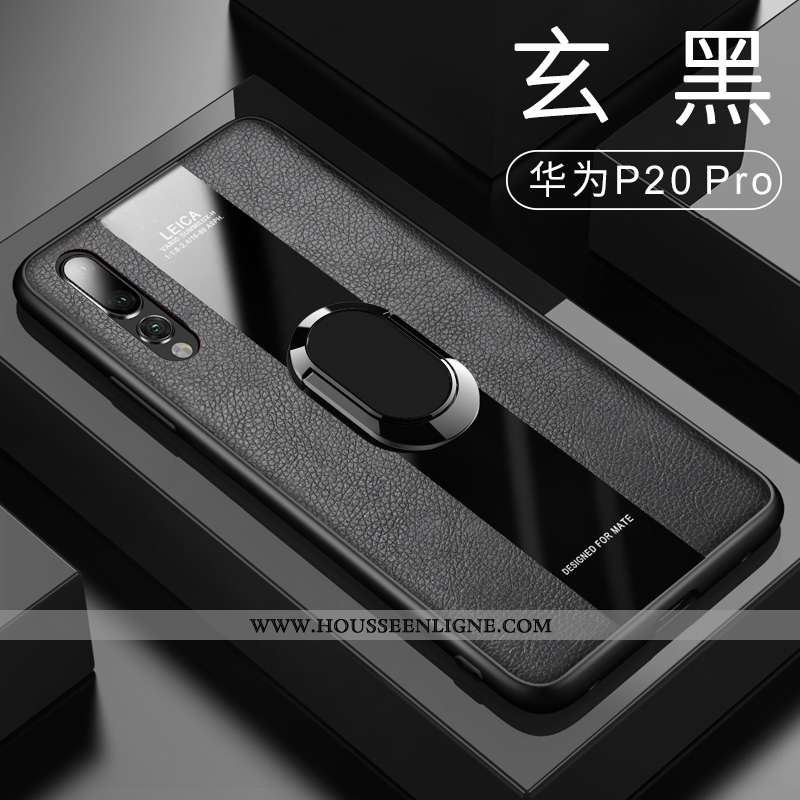 Coque Huawei P20 Pro Verre Personnalité Incassable Net Rouge Tendance Étui Luxe Verte