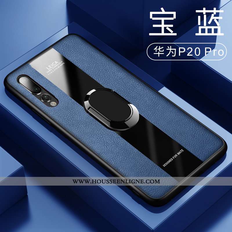 Coque Huawei P20 Pro Verre Personnalité Incassable Net Rouge Tendance Étui Luxe Verte