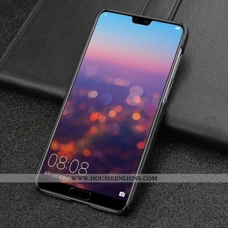 Coque Huawei P20 Protection Personnalité Incassable Luxe Téléphone Portable Business Difficile Marro