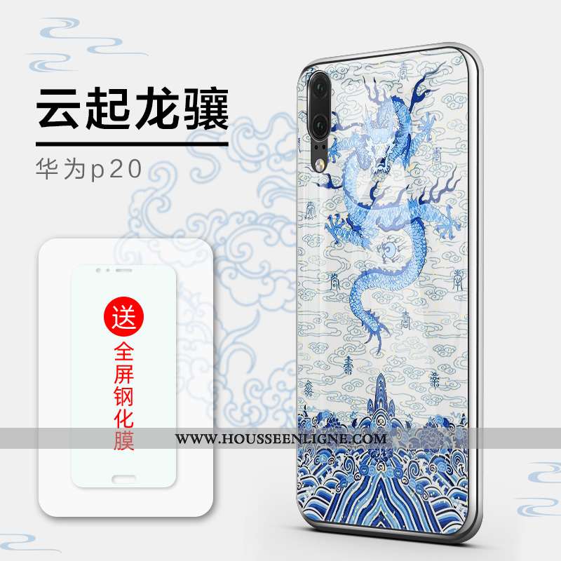 Coque Huawei P20 Silicone Protection Fluide Doux Tendance Luxe Incassable Noir