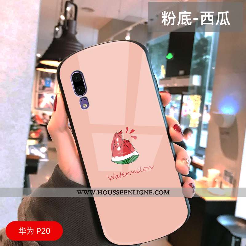 Coque Huawei P20 Tendance Protection Vent Personnalité Téléphone Portable Amoureux Petit Jaune