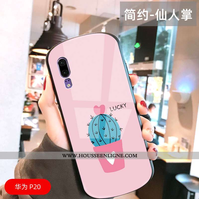 Coque Huawei P20 Tendance Protection Vent Personnalité Téléphone Portable Amoureux Petit Jaune