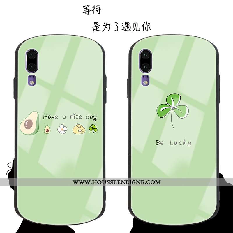 Coque Huawei P20 Tendance Protection Vent Personnalité Téléphone Portable Amoureux Petit Jaune