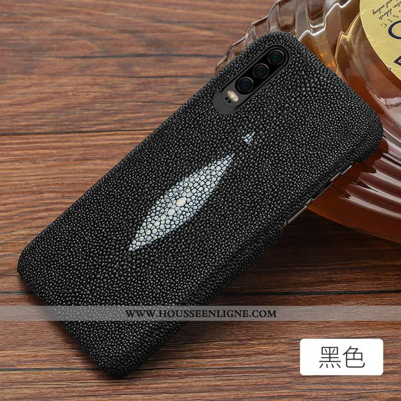 Coque Huawei P30 Cuir Protection Luxe Luxe Étui Personnalisé Nouveau Rose
