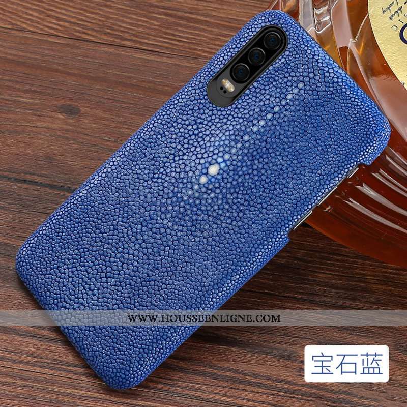 Coque Huawei P30 Cuir Protection Luxe Luxe Étui Personnalisé Nouveau Rose