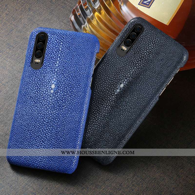 Coque Huawei P30 Cuir Protection Luxe Luxe Étui Personnalisé Nouveau Rose