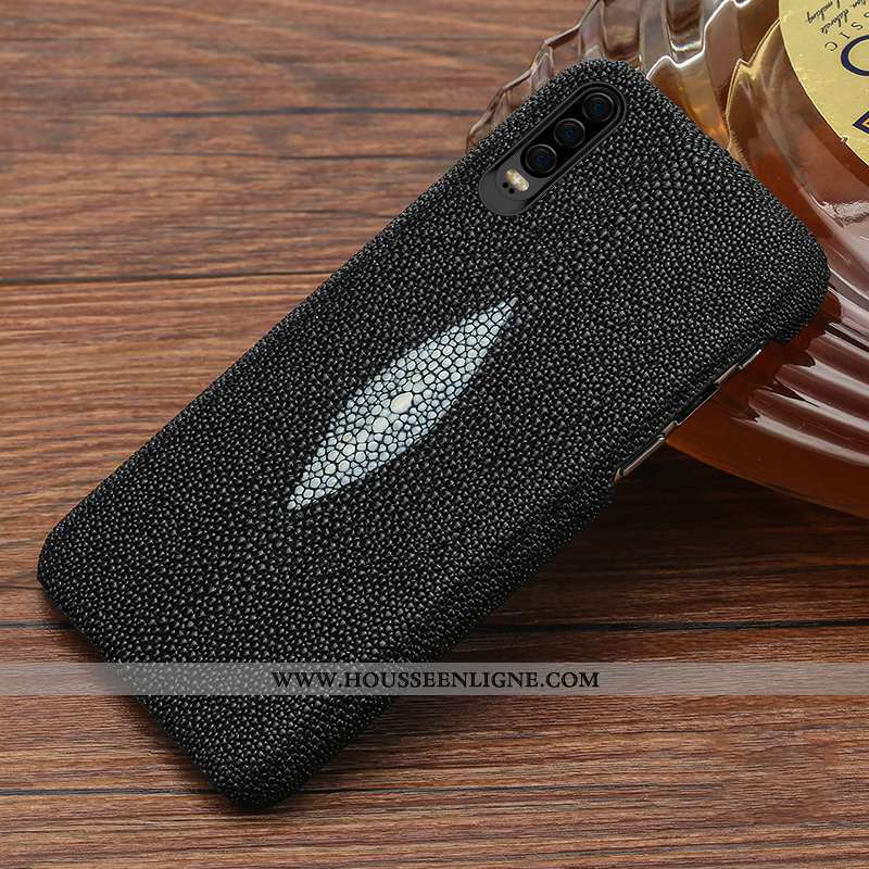 Coque Huawei P30 Cuir Protection Luxe Luxe Étui Personnalisé Nouveau Rose