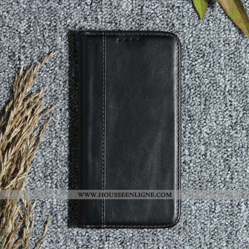 Coque Huawei P30 Cuir Véritable Protection Incassable Étui Téléphone Portable Housse Luxe Rouge