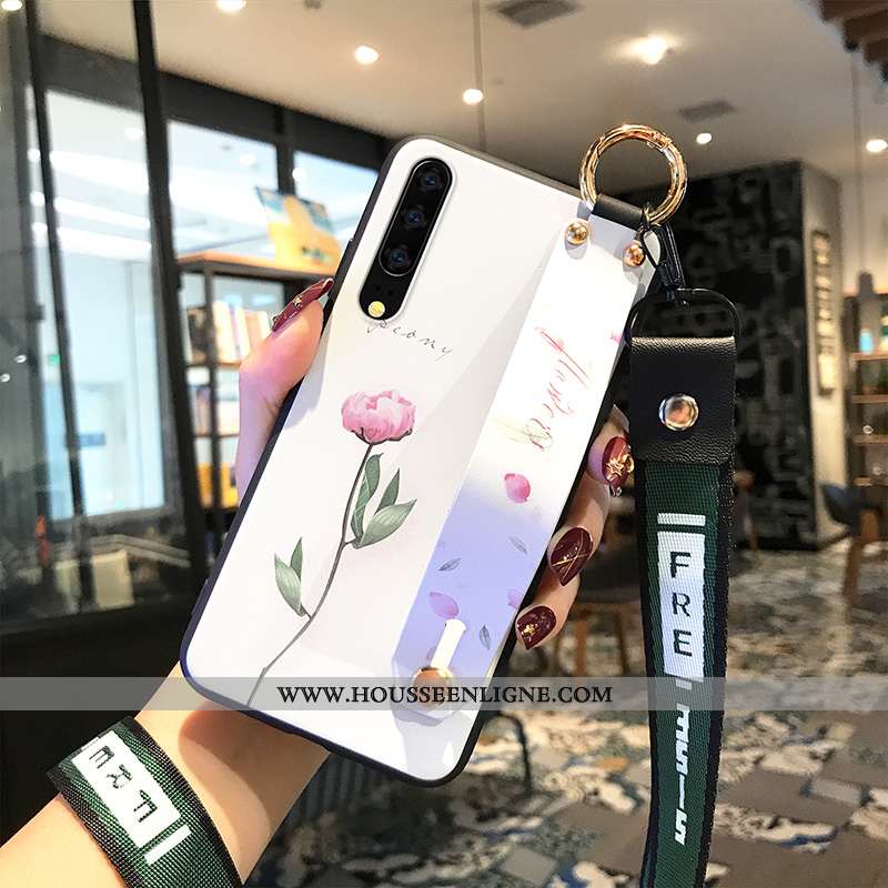 Coque Huawei P30 Fluide Doux Silicone Délavé En Daim Amoureux Téléphone Portable Tout Compris Tendan
