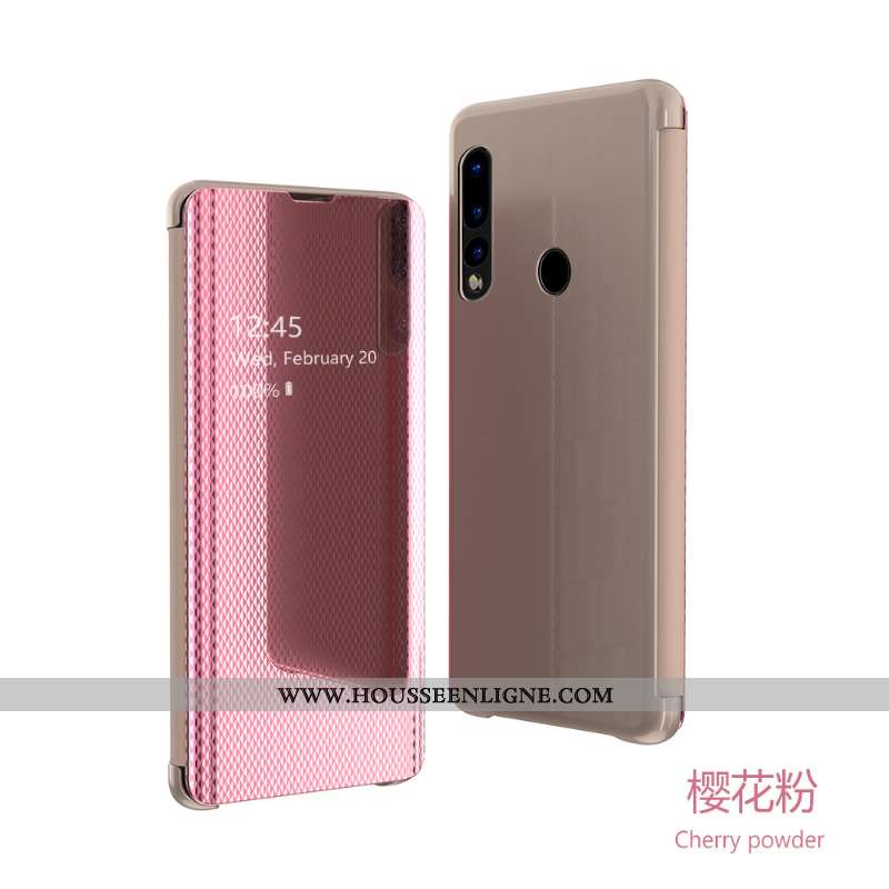 Coque Huawei P30 Lite Transparent Cuir Téléphone Portable Housse Vert Miroir Verte