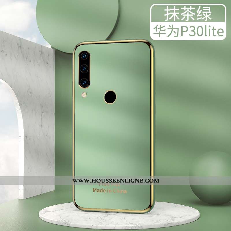 Coque Huawei P30 Lite Ultra Tendance Luxe Silicone Placage Étui Créatif Gris