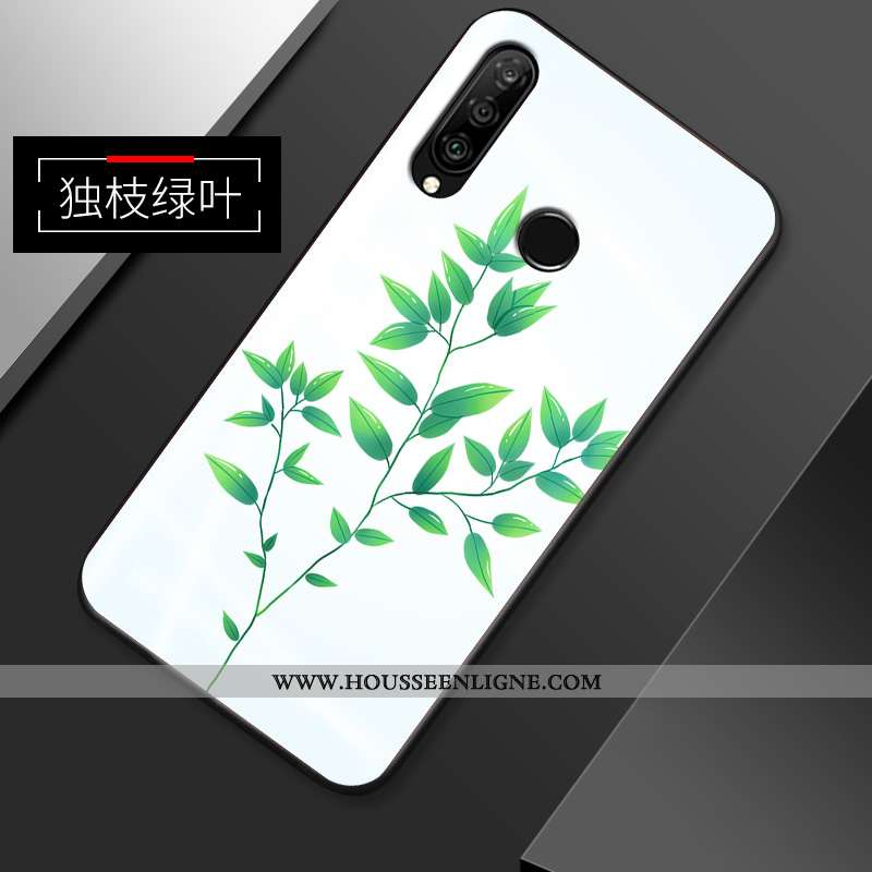 Coque Huawei P30 Lite Xl Créatif Ultra Incassable Protection Simple Fluide Doux Étui Verte