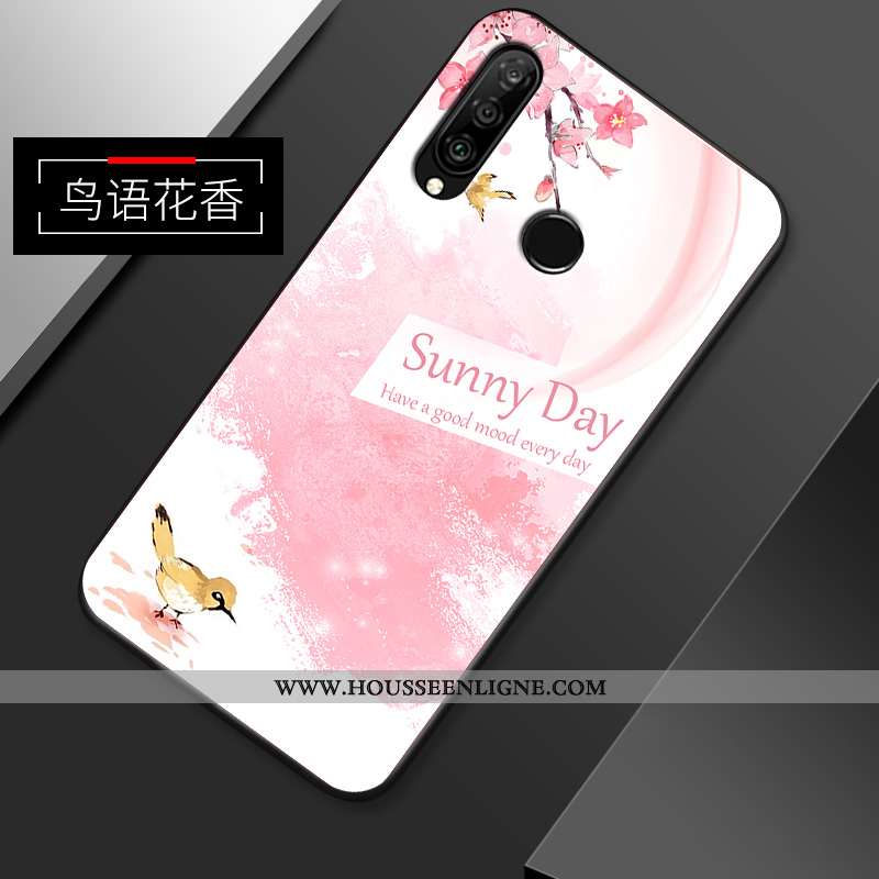 Coque Huawei P30 Lite Xl Créatif Ultra Incassable Protection Simple Fluide Doux Étui Verte