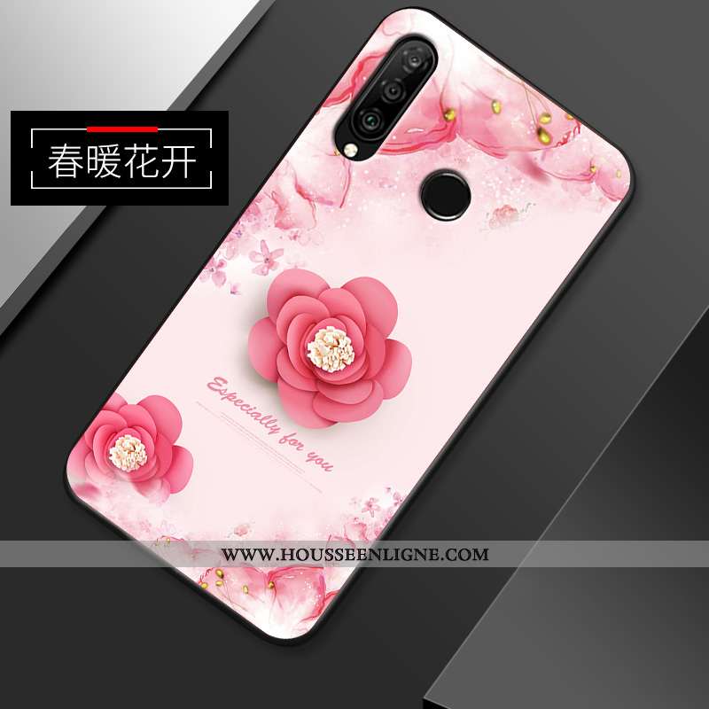 Coque Huawei P30 Lite Xl Créatif Ultra Incassable Protection Simple Fluide Doux Étui Verte