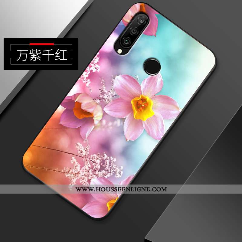 Coque Huawei P30 Lite Xl Créatif Ultra Incassable Protection Simple Fluide Doux Étui Verte