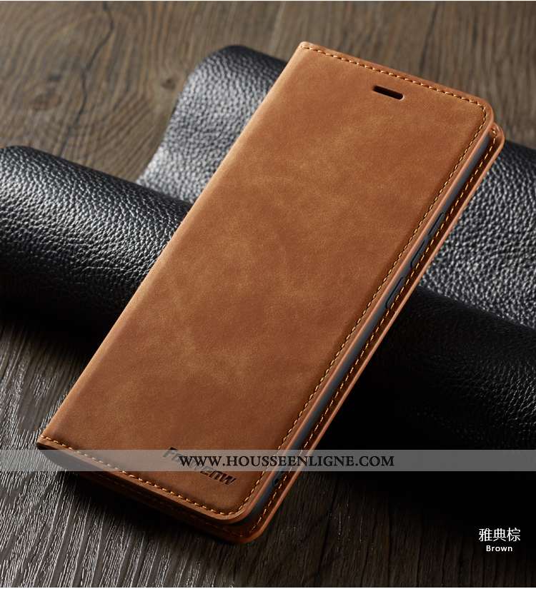 Coque Huawei P30 Lite Xl Cuir Téléphone Portable Plier Reversible Étui Kaki Khaki