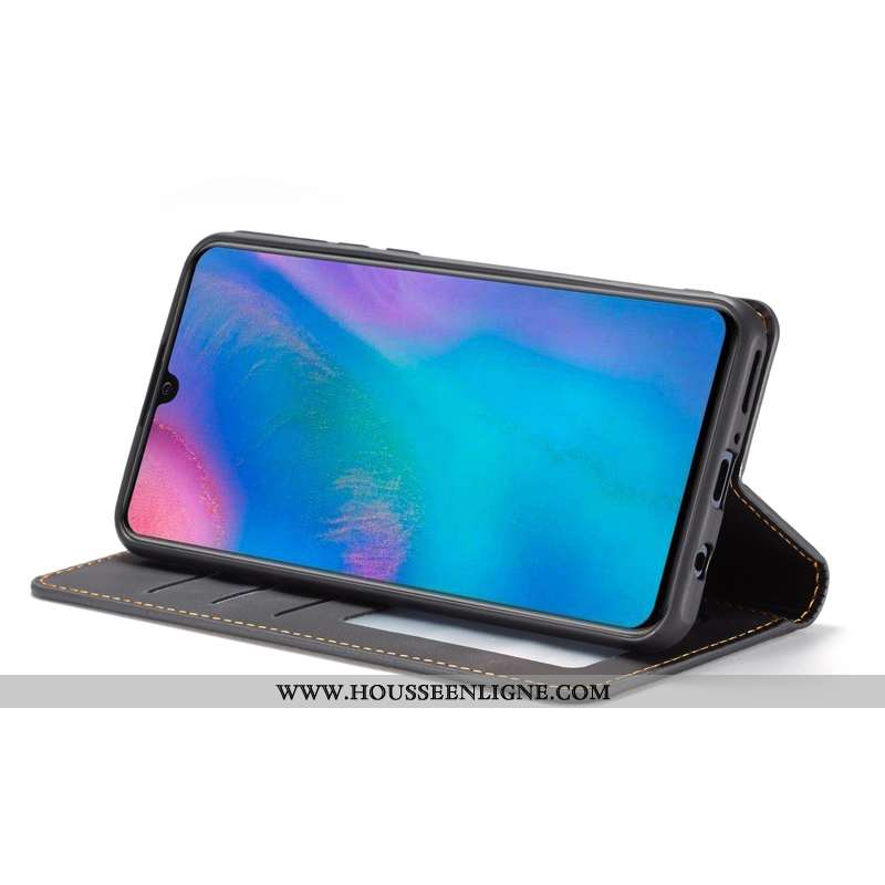 Coque Huawei P30 Lite Xl Cuir Téléphone Portable Plier Reversible Étui Kaki Khaki