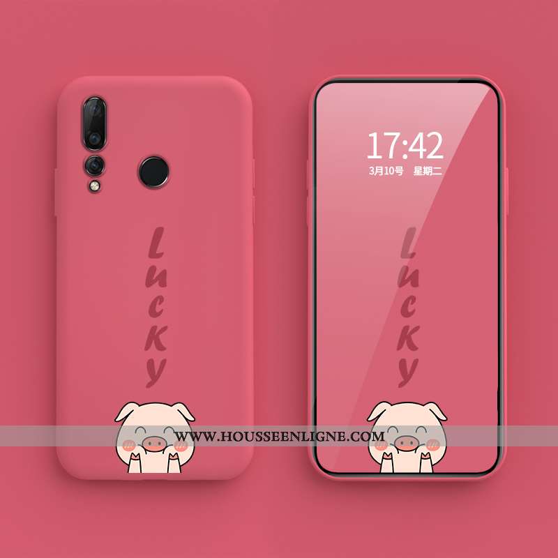 Coque Huawei P30 Lite Xl Personnalité Créatif Fluide Doux Chanceux Étui Petit Violet