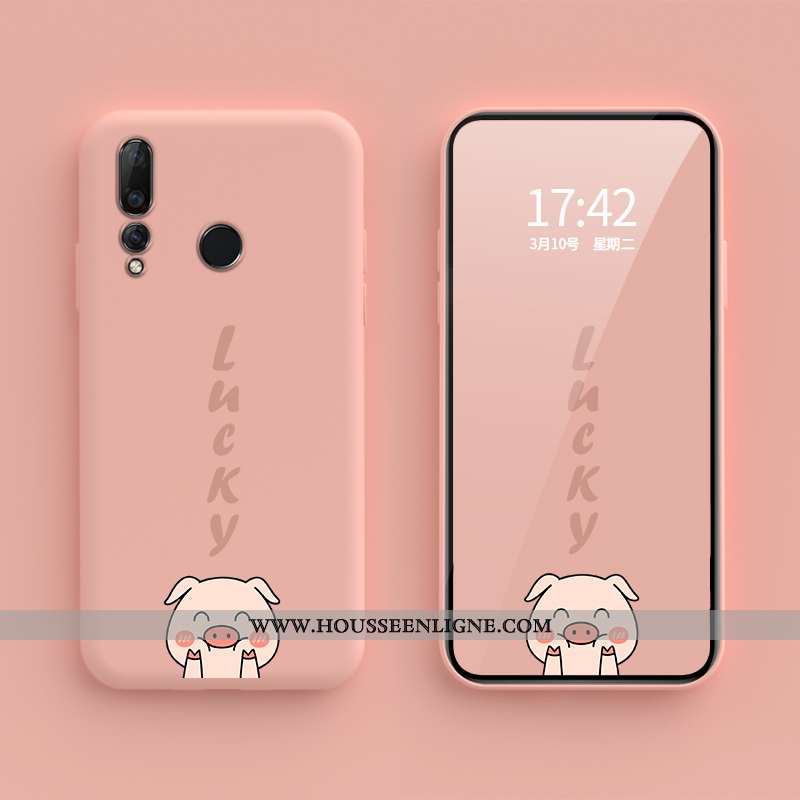 Coque Huawei P30 Lite Xl Personnalité Créatif Fluide Doux Chanceux Étui Petit Violet