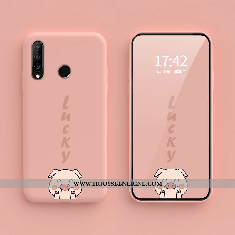 Coque Huawei P30 Lite Xl Personnalité Créatif Fluide Doux Chanceux Étui Petit Violet