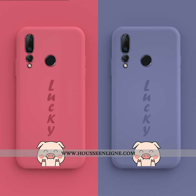 Coque Huawei P30 Lite Xl Personnalité Créatif Fluide Doux Chanceux Étui Petit Violet