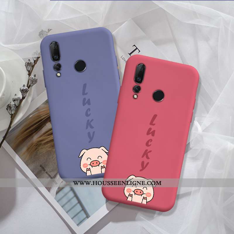 Coque Huawei P30 Lite Xl Personnalité Créatif Fluide Doux Chanceux Étui Petit Violet