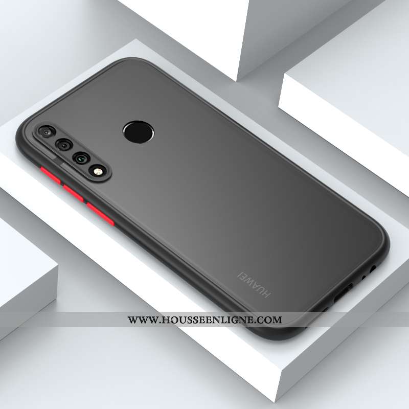 Coque Huawei P30 Lite Xl Protection Délavé En Daim Charmant Tendance Fluide Doux Net Rouge Incassabl