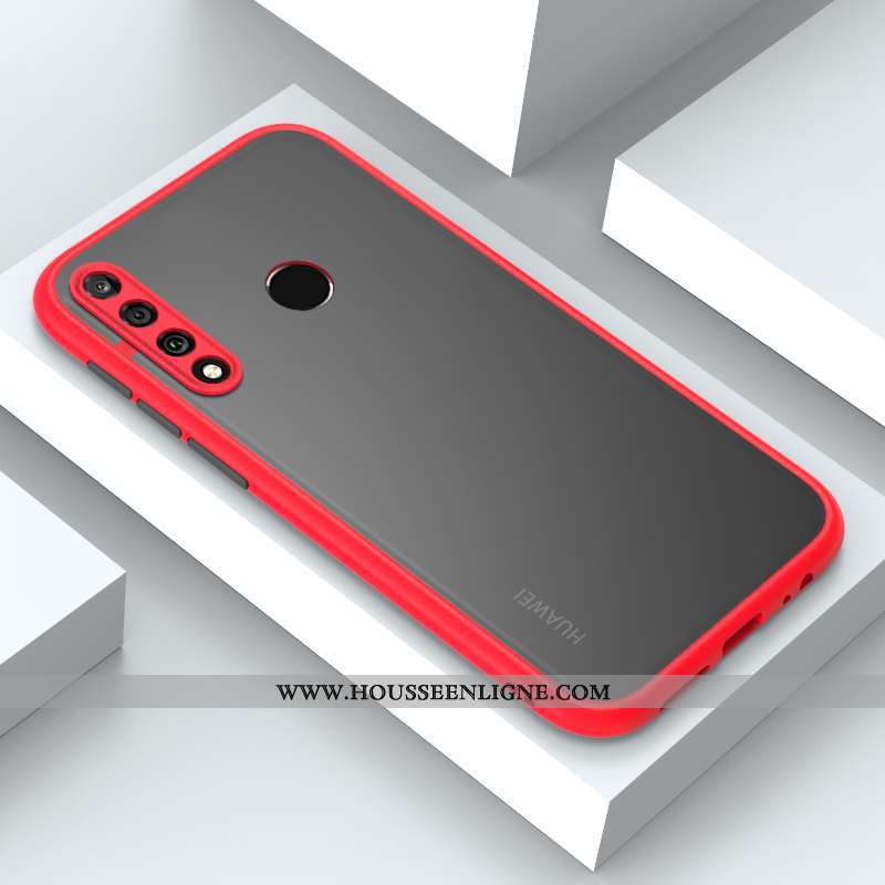 Coque Huawei P30 Lite Xl Protection Délavé En Daim Charmant Tendance Fluide Doux Net Rouge Incassabl