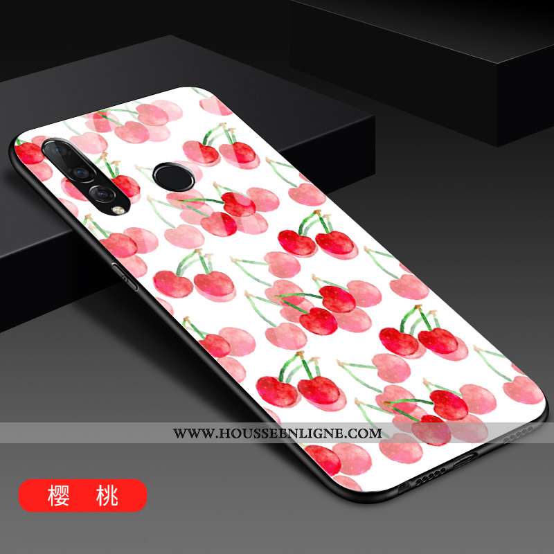 Coque Huawei P30 Lite Xl Tendance Mode Verre Blanc Personnalité Petit Blanche