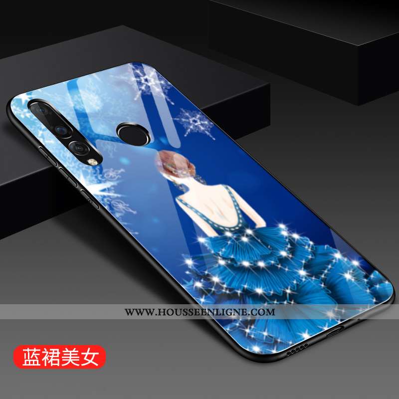 Coque Huawei P30 Lite Xl Tendance Mode Verre Blanc Personnalité Petit Blanche