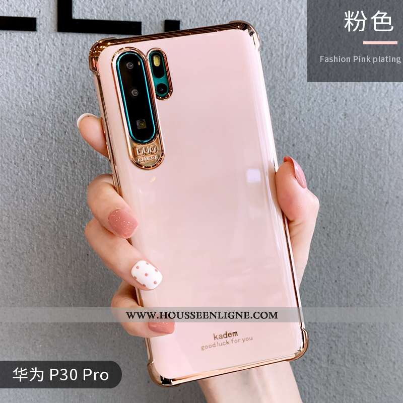 Coque Huawei P30 Pro Créatif Tendance Net Rouge Personnalité Luxe Silicone Orange