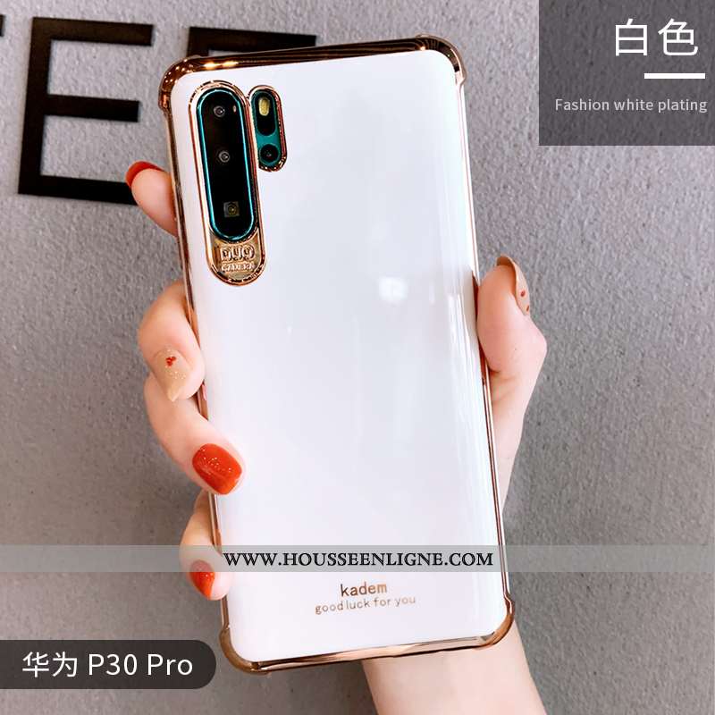 Coque Huawei P30 Pro Créatif Tendance Net Rouge Personnalité Luxe Silicone Orange