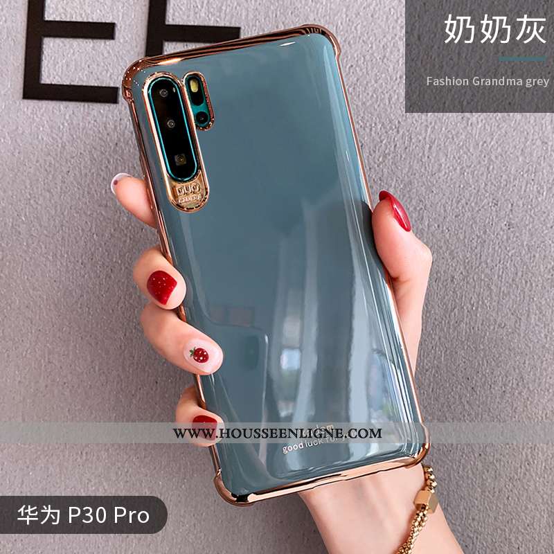 Coque Huawei P30 Pro Créatif Tendance Net Rouge Personnalité Luxe Silicone Orange