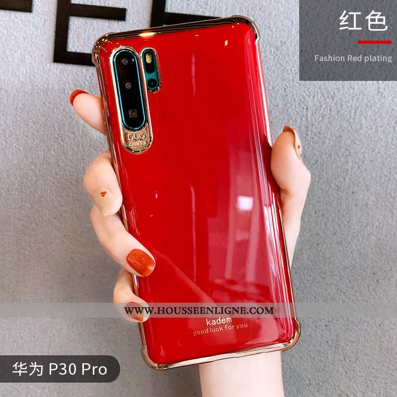 Coque Huawei P30 Pro Créatif Tendance Net Rouge Personnalité Luxe Silicone Orange