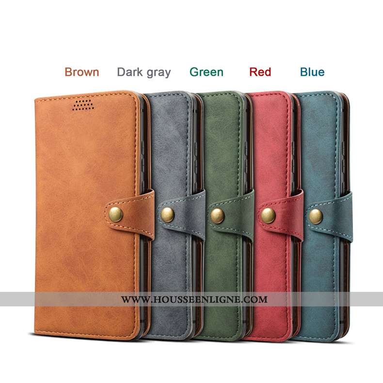 Coque Huawei P30 Pro Cuir Fluide Doux Incassable Gris Étui Protection