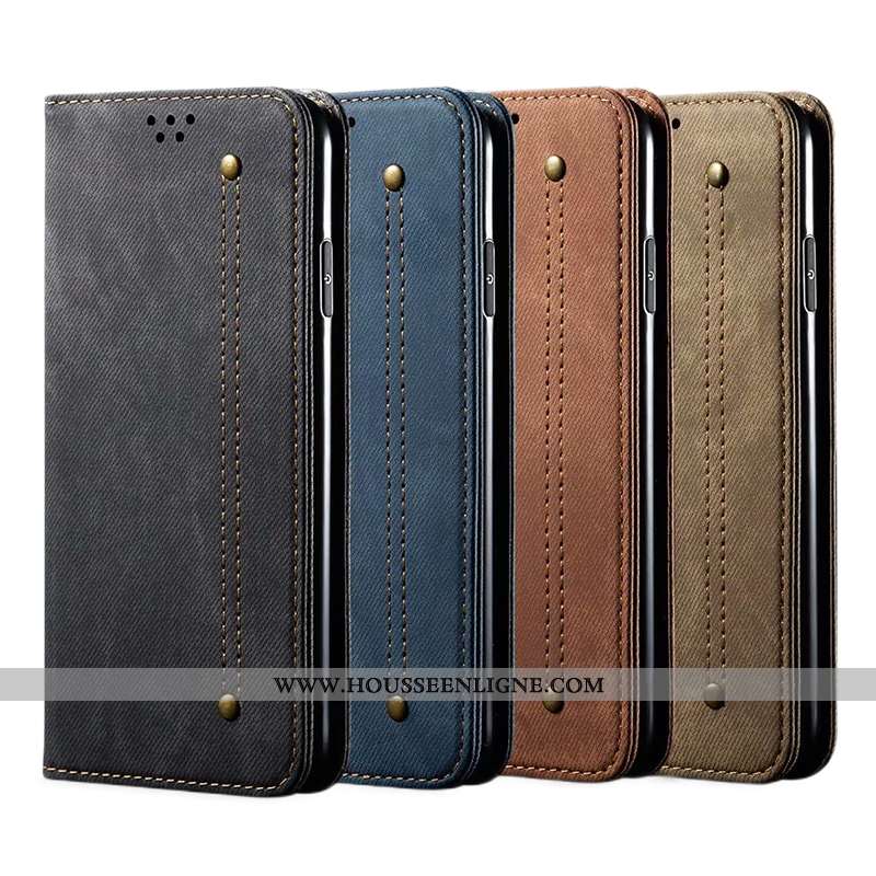 Coque Huawei P30 Pro Cuir Protection Incassable Business Téléphone Portable Étui Clamshell Marron