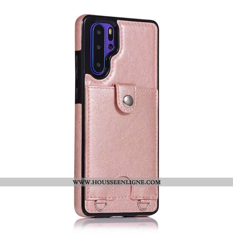 Coque Huawei P30 Pro Fluide Doux Protection Tout Compris Étui Nouveau Carte Bordeaux