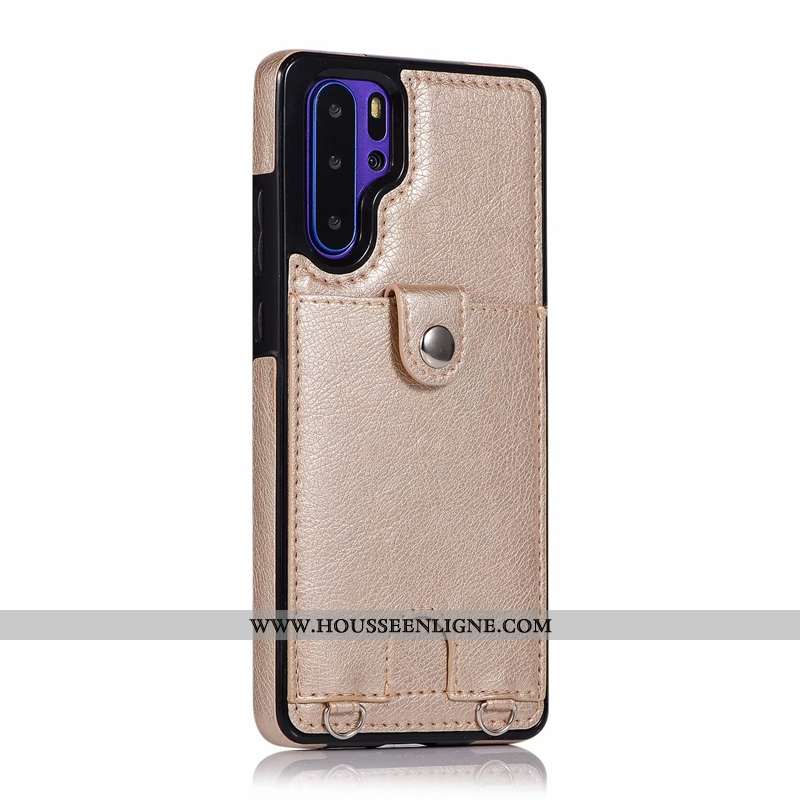 Coque Huawei P30 Pro Fluide Doux Protection Tout Compris Étui Nouveau Carte Bordeaux