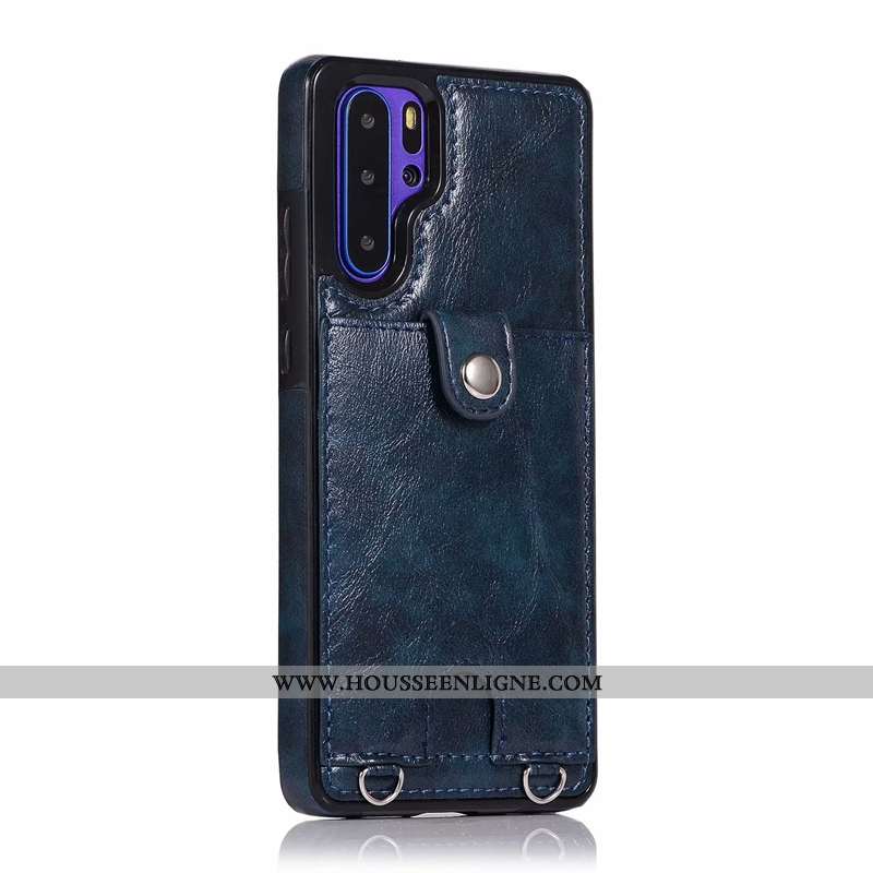 Coque Huawei P30 Pro Fluide Doux Protection Tout Compris Étui Nouveau Carte Bordeaux