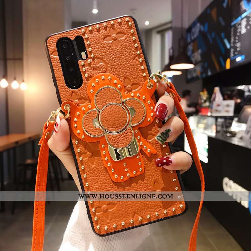 Coque Huawei P30 Pro Tendance Cuir Luxe Rouge Qualité Support Europe
