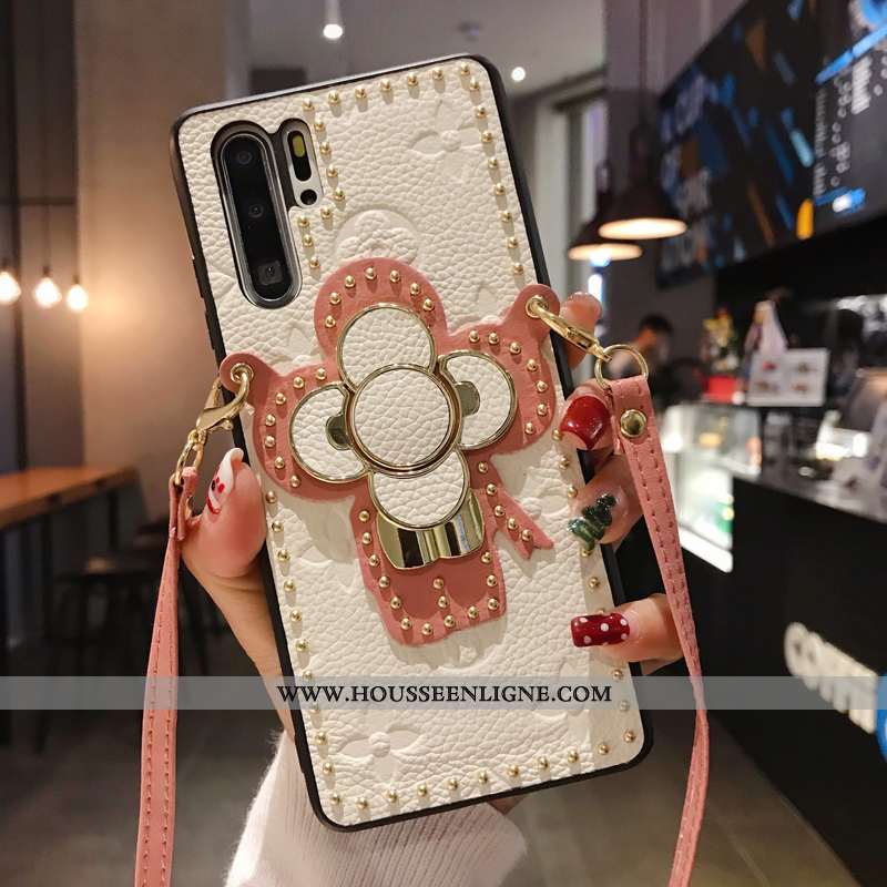 Coque Huawei P30 Pro Tendance Cuir Luxe Rouge Qualité Support Europe