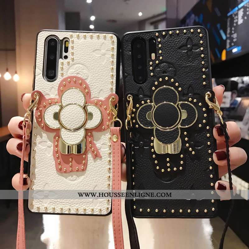 Coque Huawei P30 Pro Tendance Cuir Luxe Rouge Qualité Support Europe